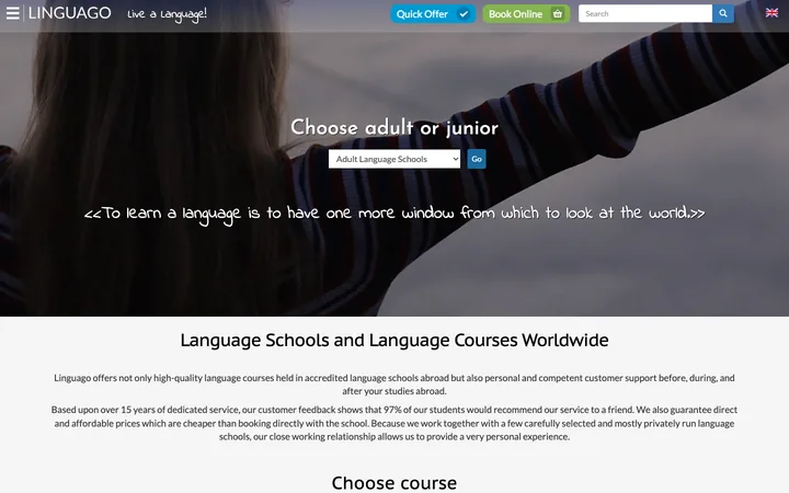 linguago.com home page